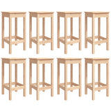 9 Piece Garden Bar Set Solid Wood Pine