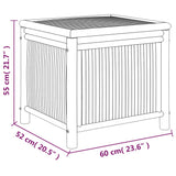 Garden Storage Box 60x52x55cm Bamboo