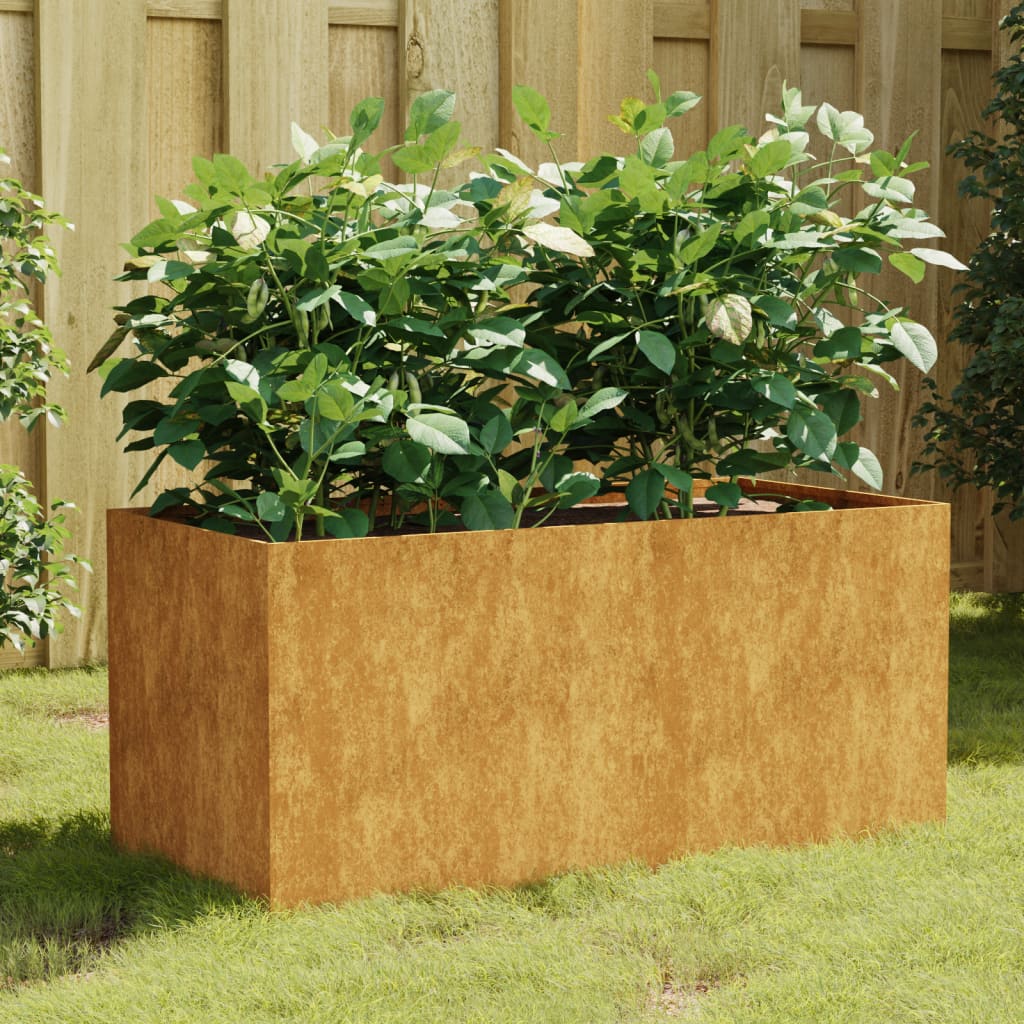 Planter 80x40x40 cm Corten Steel