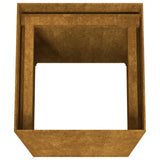 Planter 40x40x80 cm Corten Steel