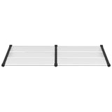 Door Canopy Black and Transparent 199x90 cm Polycarbonate