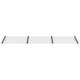 Door Canopy Black and Transparent 358.5x90 cm Polycarbonate
