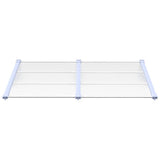 Door Canopy Grey and Transparent 152.5x90 cm Polycarbonate