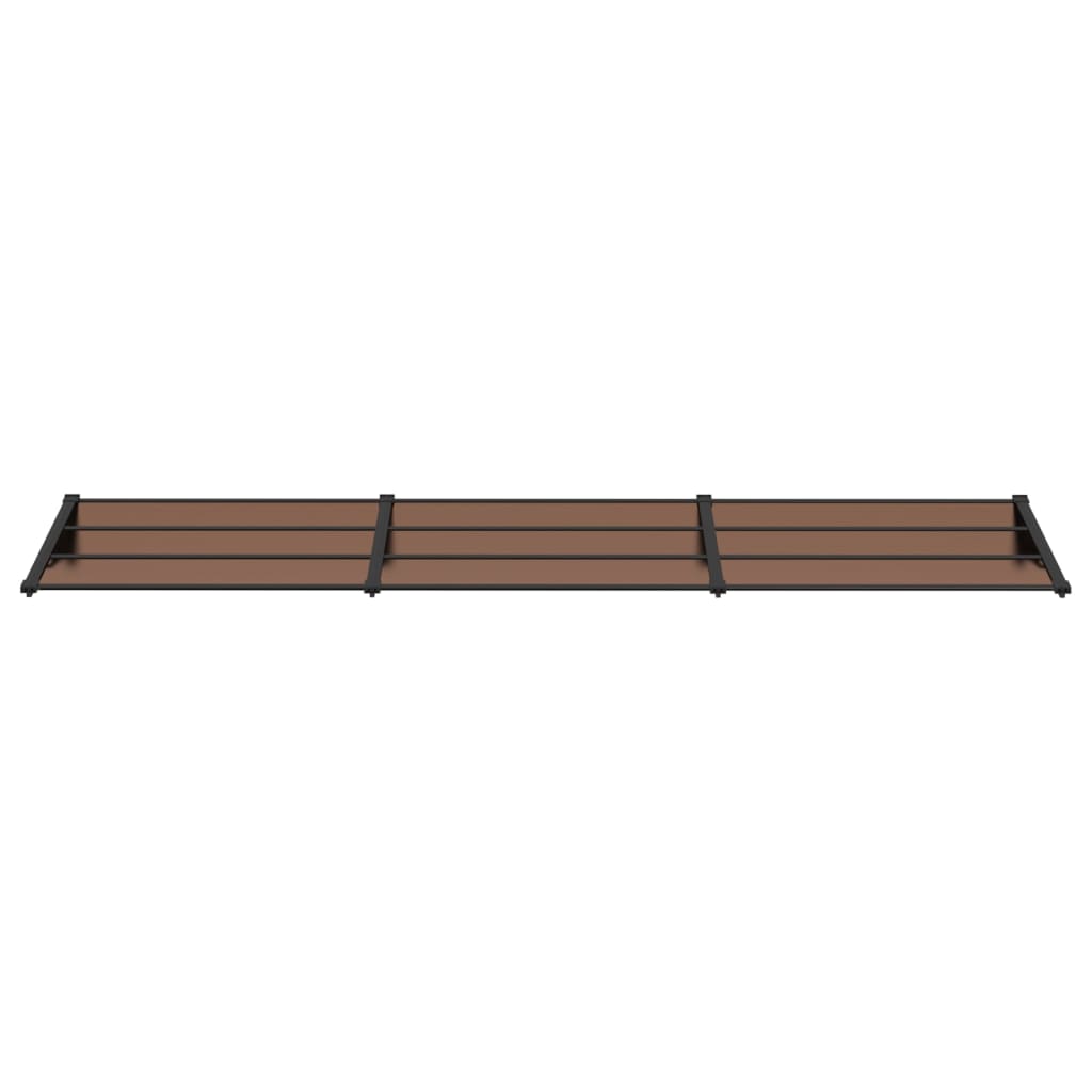 Door Canopy Black 358.5x90 cm Polycarbonate