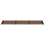 Door Canopy Black 358.5x90 cm Polycarbonate