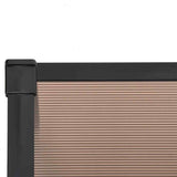 Door Canopy Black 358.5x90 cm Polycarbonate