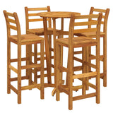 5 Piece Garden Bar Set Solid Wood  Acacia