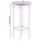 3 Piece Garden Bar Set Solid Wood  Acacia