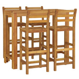 5 Piece Garden Bar Set Solid Wood  Acacia