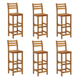 7 Piece Garden Bar Set Solid Wood  Acacia