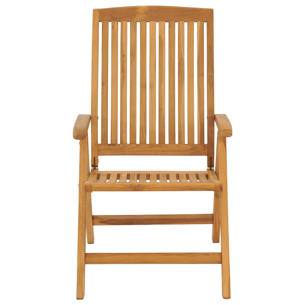 Reclining Garden Chair 2 pcs Solid Wood Teak