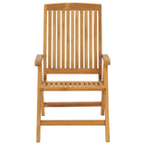 Reclining Garden Chair 2 pcs Solid Wood Teak