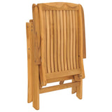 Reclining Garden Chair 2 pcs Solid Wood Teak