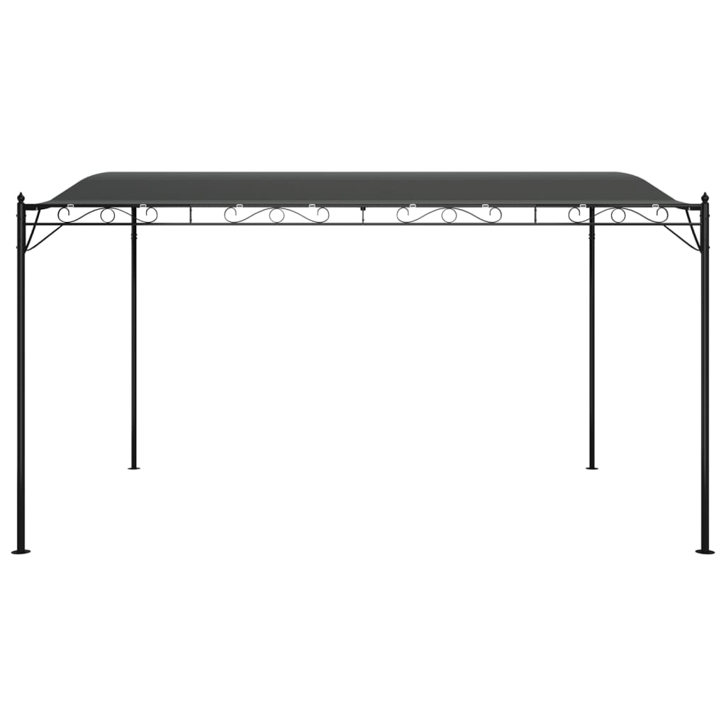 Canopy Anthracite 4x3 m 180 g/m² Fabric and Steel