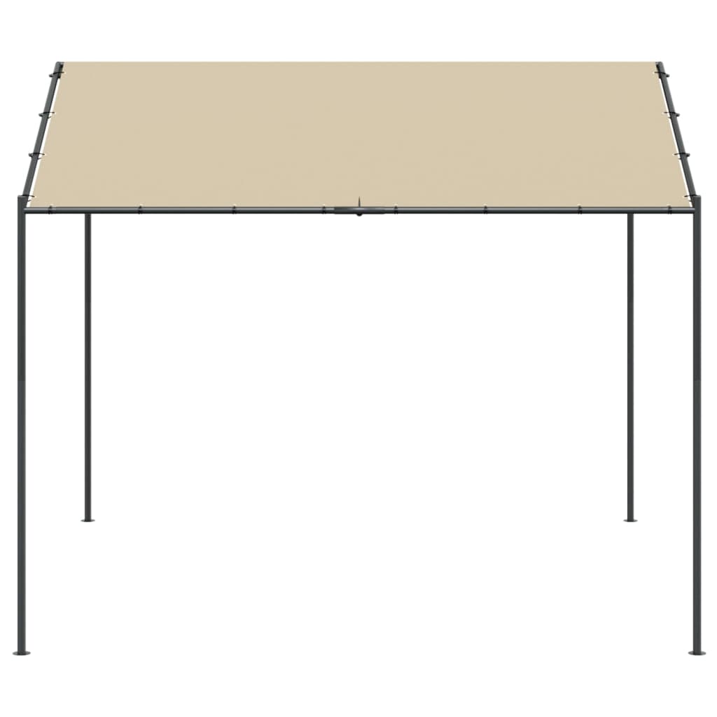 Canopy Tent Beige 3x3 m Steel and Fabric