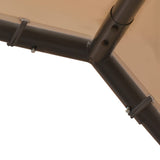 Canopy Tent Beige 3x3 m Steel and Fabric