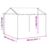 Canopy Tent Beige 3x3 m Steel and Fabric