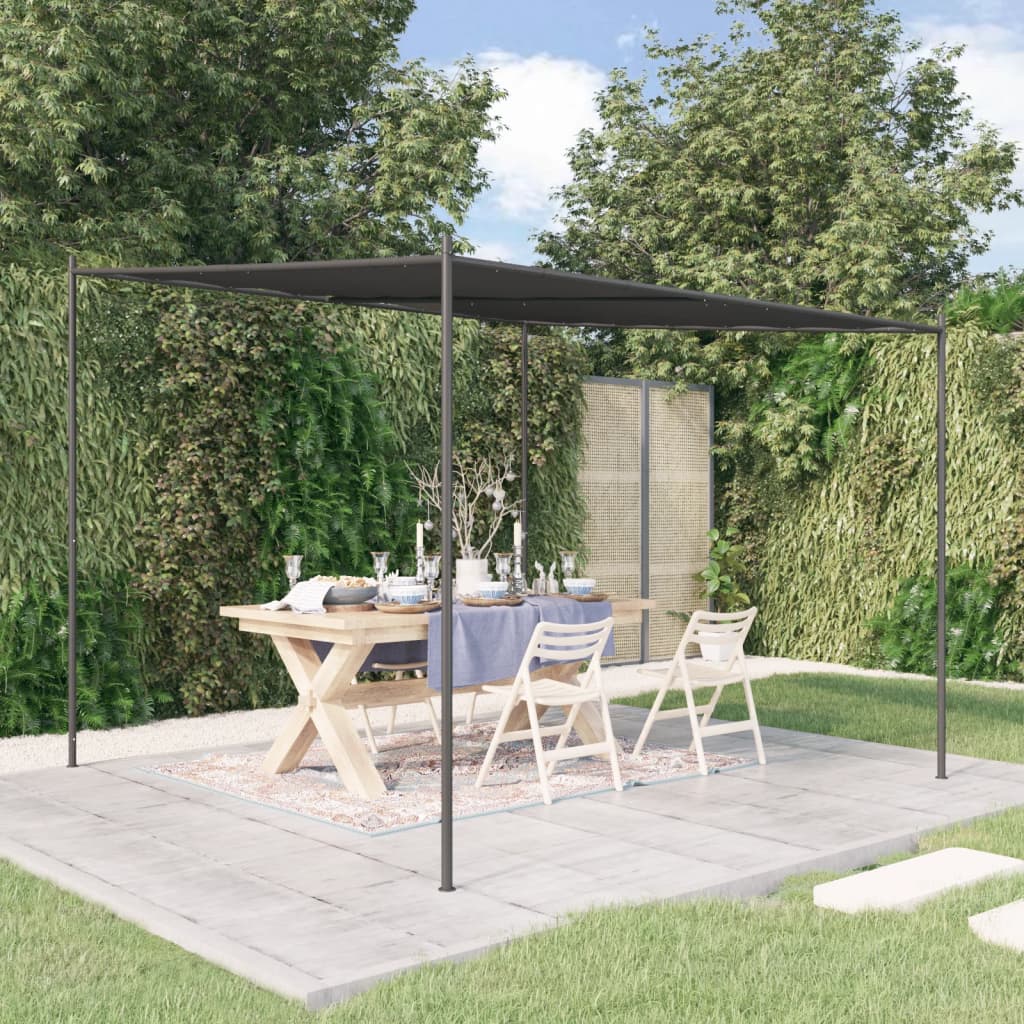 Gazebo Anthracite 3x3 m 180 g/m² Fabric and Steel