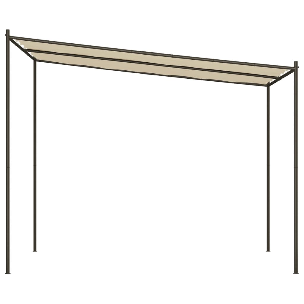 Gazebo Beige 3x3 m 180 g/m² Fabric and Steel