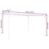 Gazebo White 4x4 m 180 g/m² Fabric and Steel