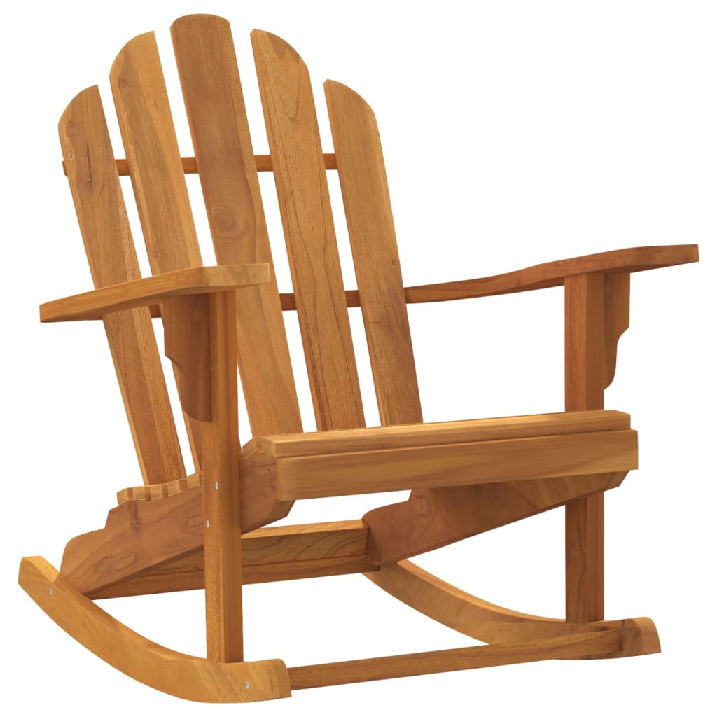 vidaXL Garden Adirondack Rocking Chairs 2 pcs 79x100x103 cm Solid Wood Teak