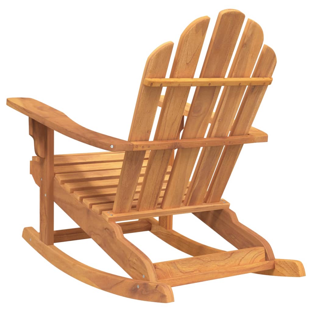 vidaXL Garden Adirondack Rocking Chairs 2 pcs 79x100x103 cm Solid Wood Teak