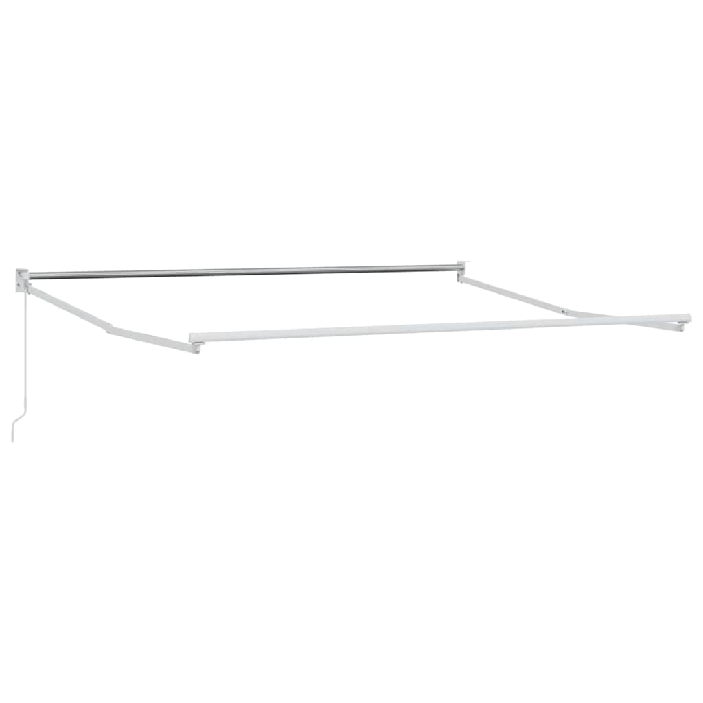 Awning Manual White 3.5 x 2.5 m Metal