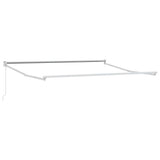 Awning Manual White 3.5 x 2.5 m Metal