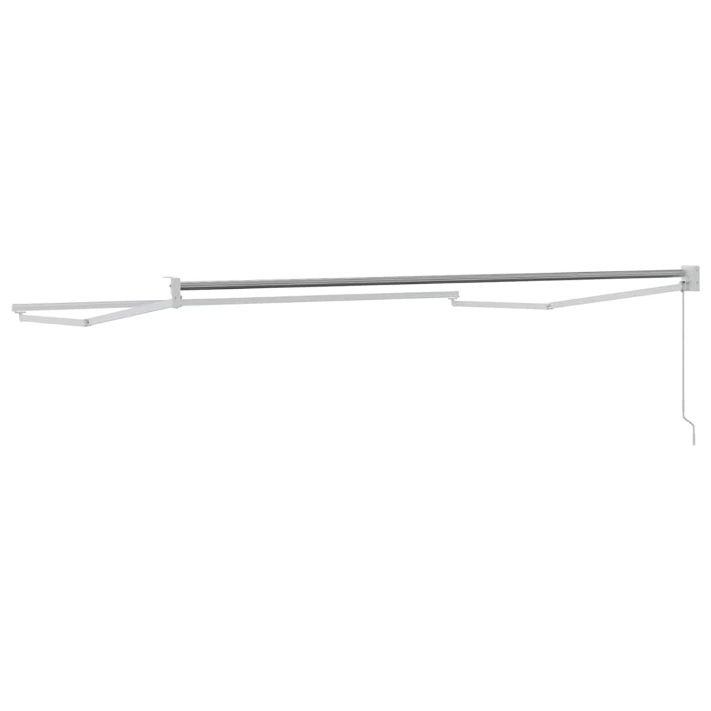 Awning Manual White 3.5 x 2.5 m Metal