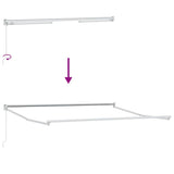 Awning Manual White 3.5 x 2.5 m Metal