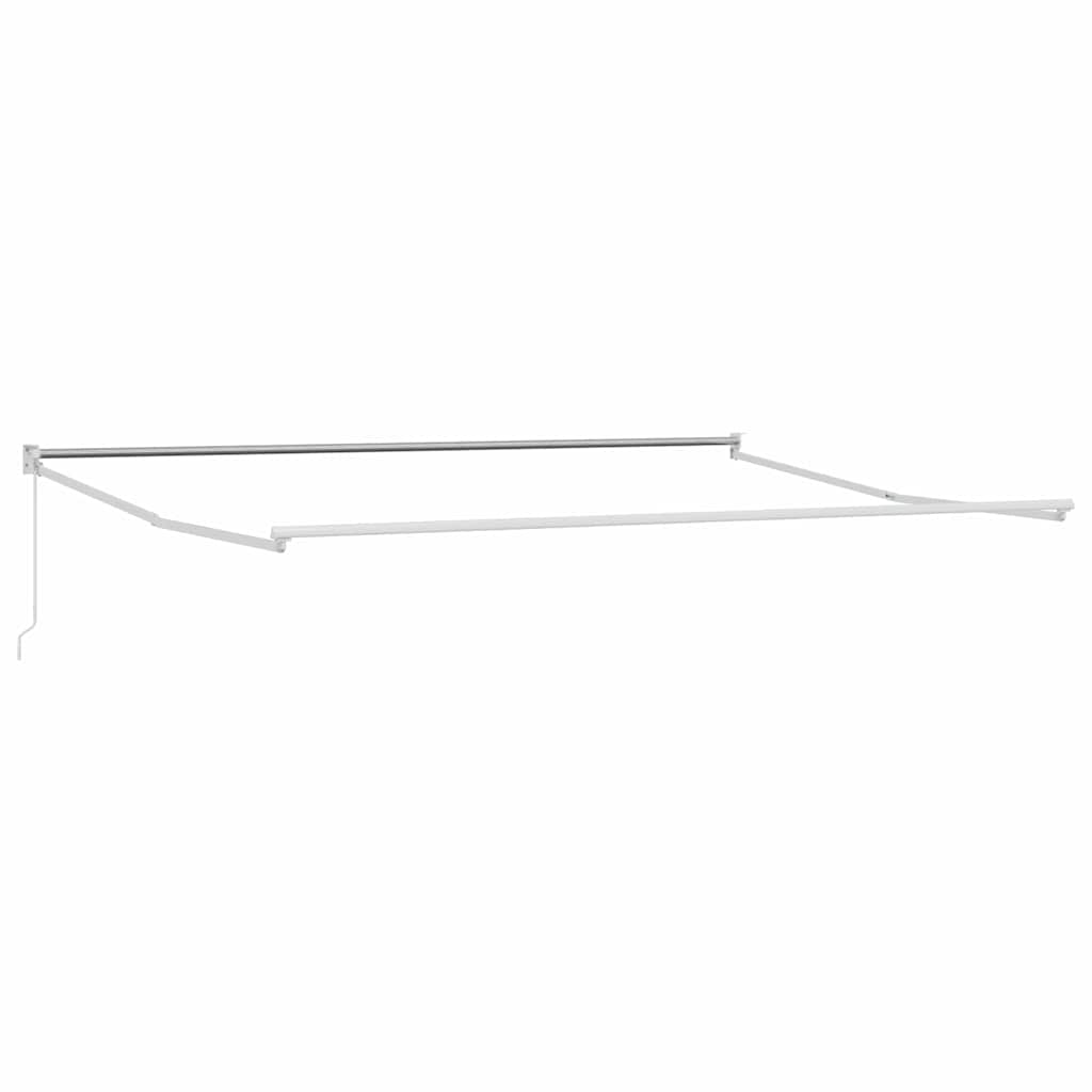 Awning Manual White 4 x 3 m Metal
