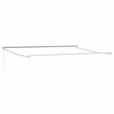 Awning Manual White 4 x 3 m Metal