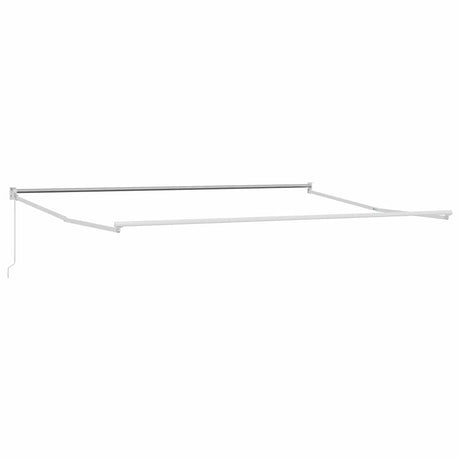 Awning Manual White 4 x 3 m Metal