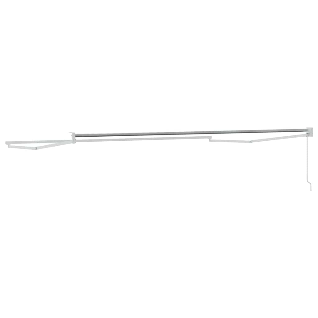 Awning Manual White 4 x 3 m Metal
