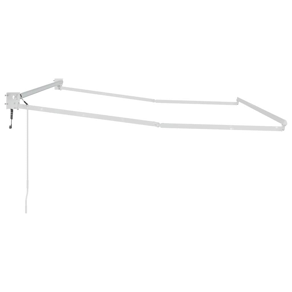 Awning Manual White 3 x 2.5 m Metal