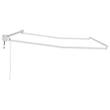 Awning Manual White 3 x 2.5 m Metal