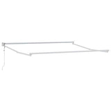 Awning Manual White 3.5 x 2.5 m Metal