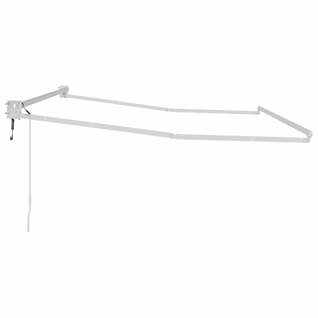 Awning Manual White 3.5 x 2.5 m Metal