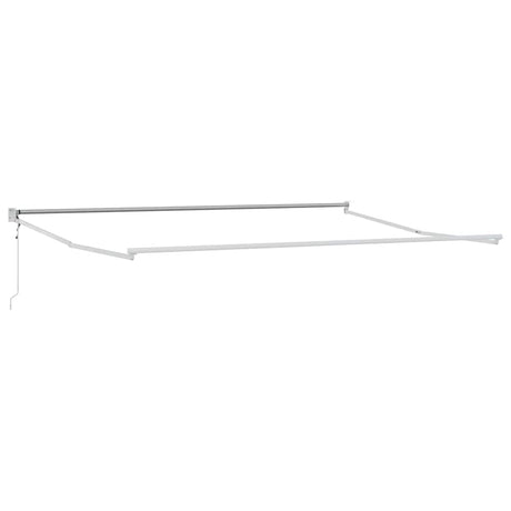 Awning Manual White 4.5 x 3 m Metal