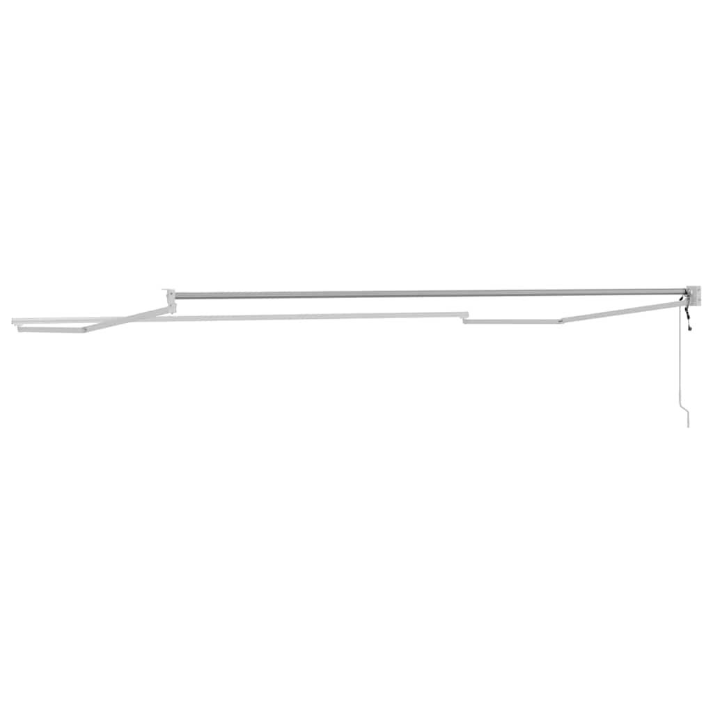Awning Manual White 4.5 x 3 m Metal