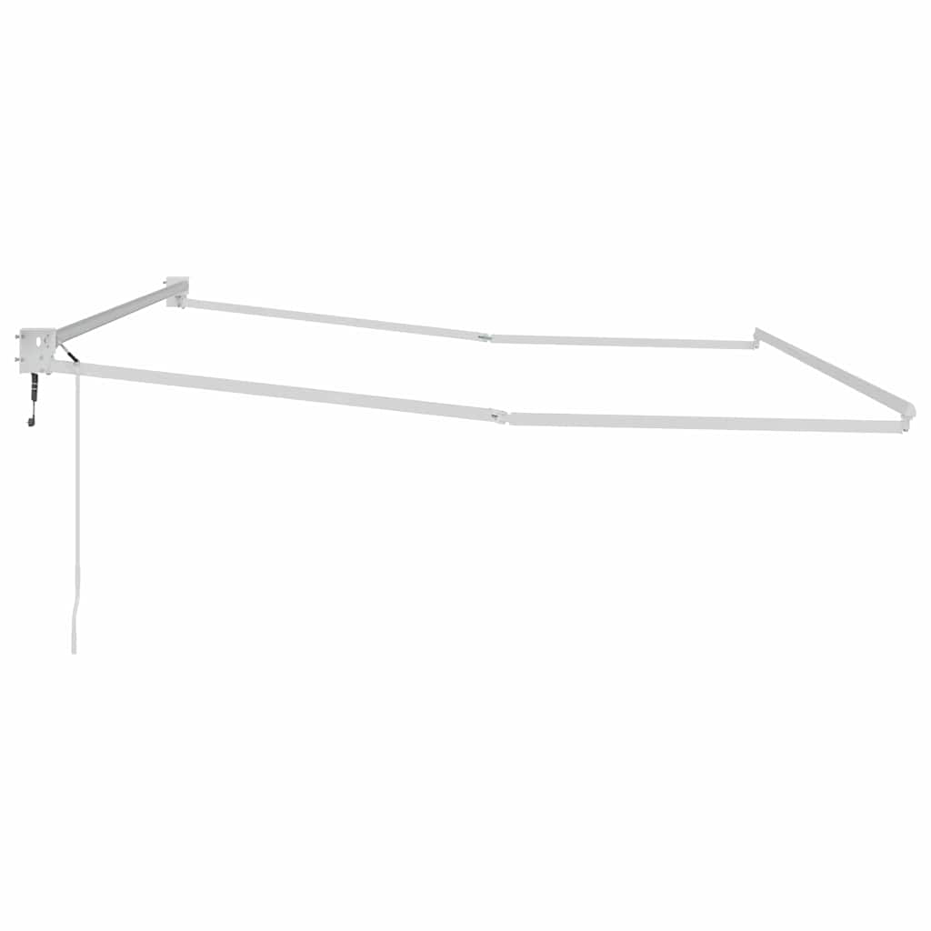 Awning Manual White 4.5 x 3 m Metal