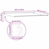 Awning Manual Anthracite 5 x 3 m Metal
