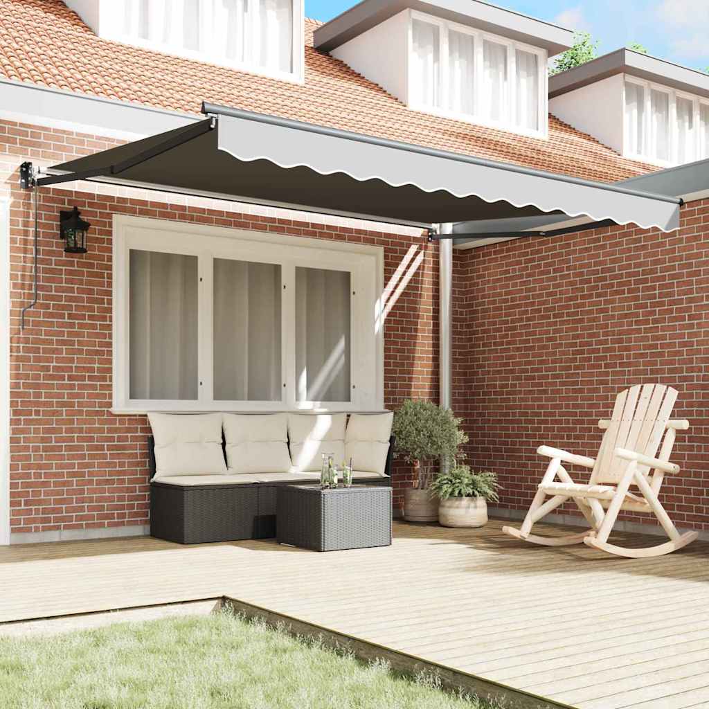 Awning Manual Anthracite 3 x 2.5 m Metal