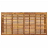 Garden Table with U-shaped Legs 200x90x75 cm Solid Wood Acacia