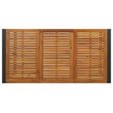 Garden Table with U-shaped Legs 180x90x75 cm Solid Wood Acacia