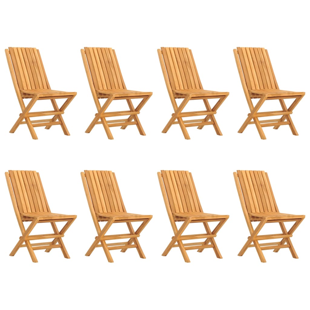 Folding Garden Chairs 8 pcs 47x47x89 cm Solid Wood Teak