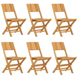 Folding Garden Chairs 6 pcs 47x61x90 cm Solid Wood Teak