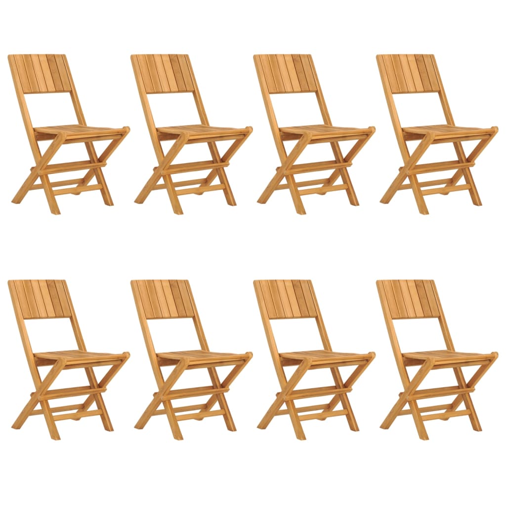 Folding Garden Chairs 8 pcs 47x61x90 cm Solid Wood Teak