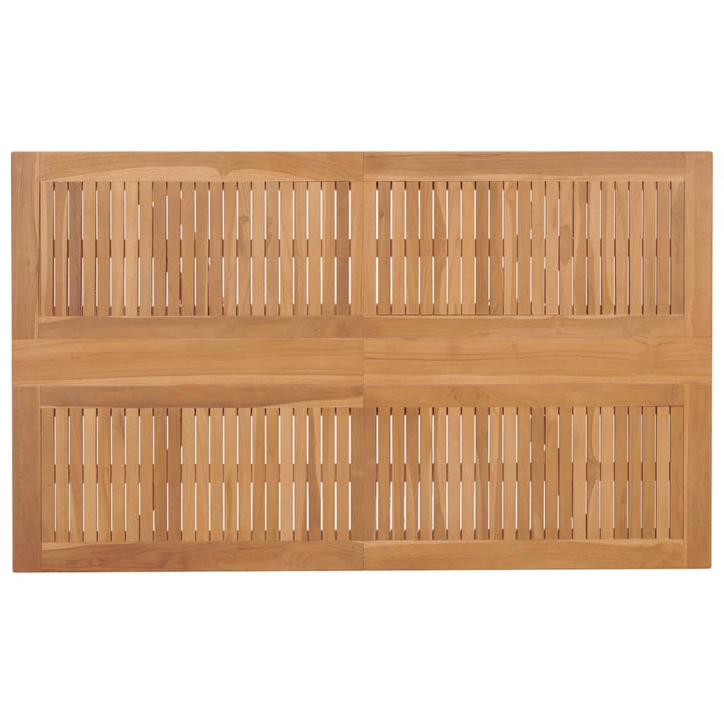 Garden Dining Set 7 pcs Brown 150 x 90 x 75 cm Solid Teak wood
