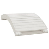 Sun Loungers 2 pcs with Table White Solid Wood Acacia